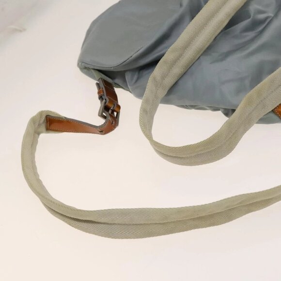 PRADA Backpack Nylon Light Blue Silver Auth - Picture 7 of 16